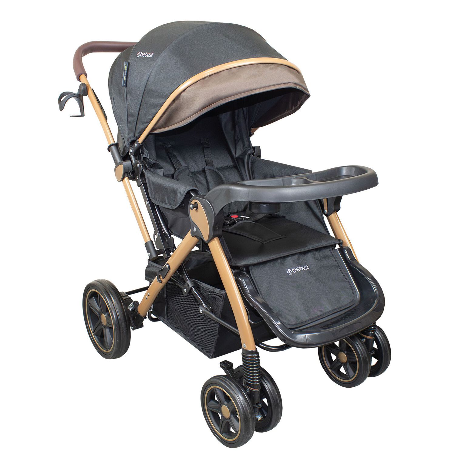 Coche Cuna Paseo Comfy Negro Gold image number 0.0